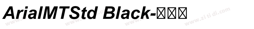 ArialMTStd Black字体转换